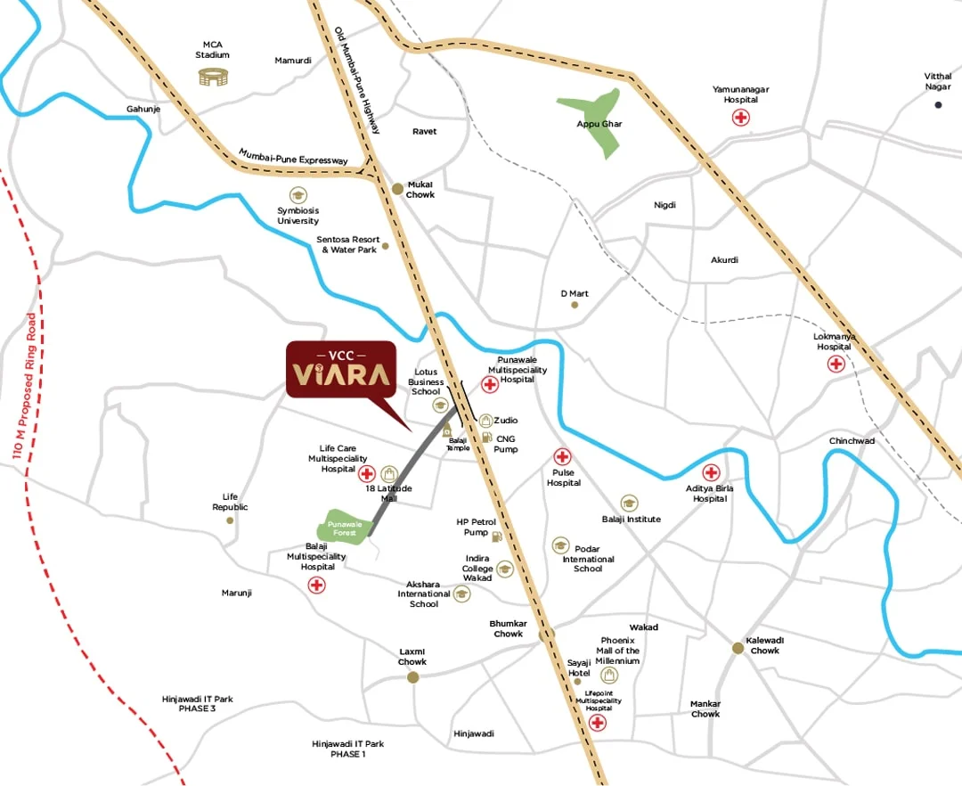 VCC Viara Punawale Map